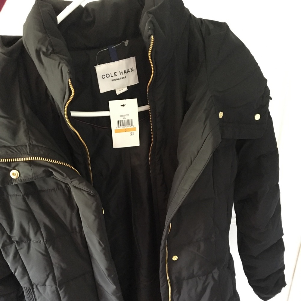 Cole Haan black down jacket